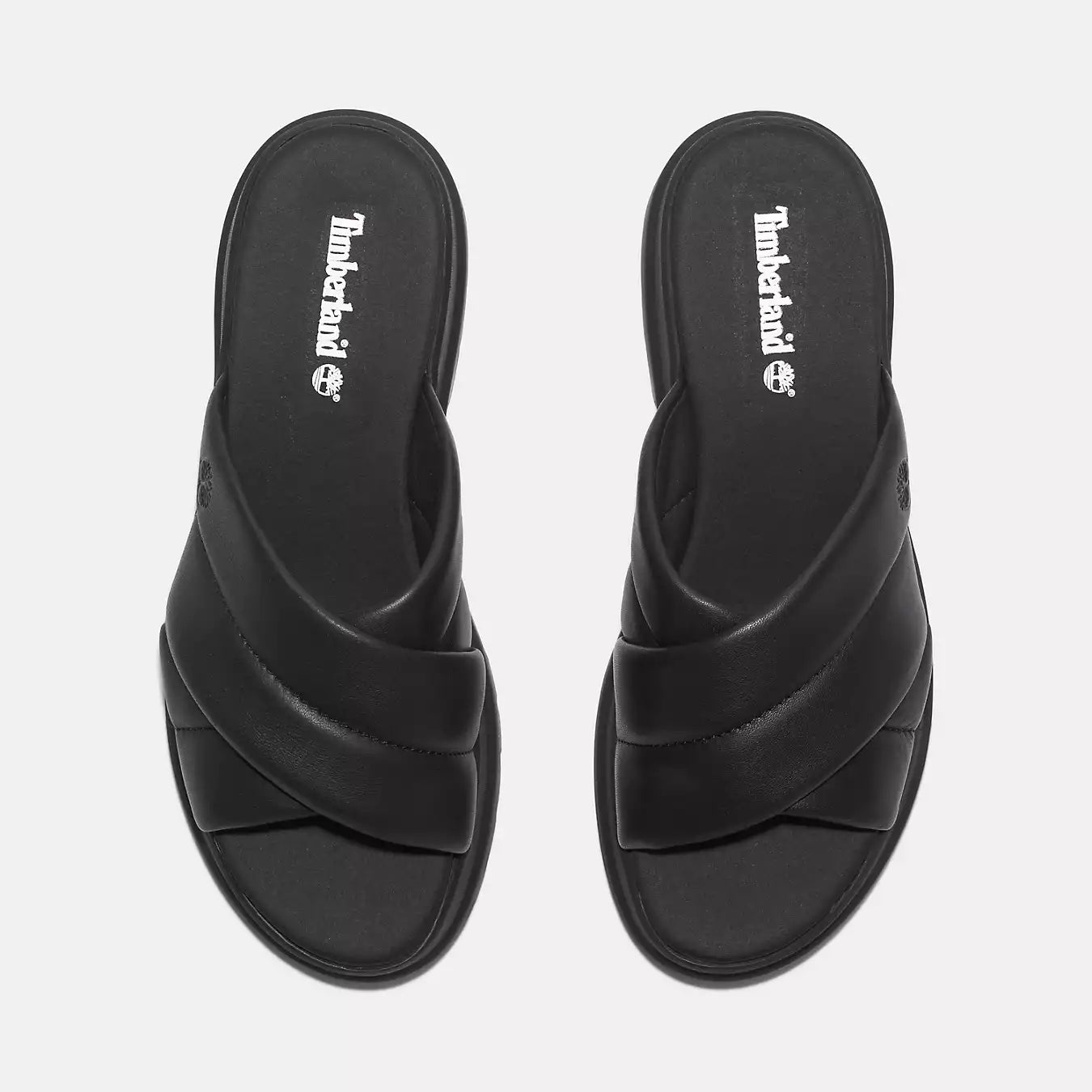 London Vibe Slide Sandal - Svart Skinn