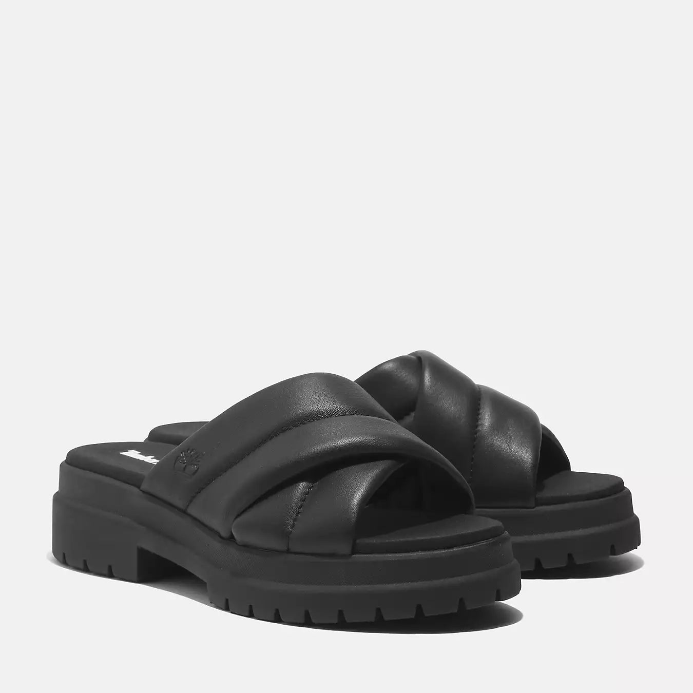 London Vibe Slide Sandal - Svart Skinn