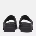 London Vibe Slide Sandal - Svart Skinn