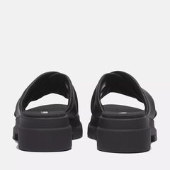 London Vibe Slide Sandal - Black Full Grain