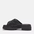 London Vibe Slide Sandal - Svart Skinn