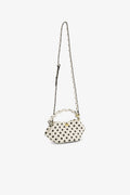 Ganni Bou Bag Mini Print Dots - Egret