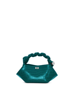 Ganni Bou Bag Mini Croco - Pineneedle