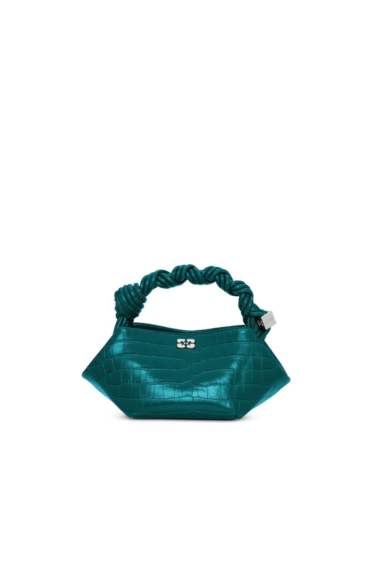 Ganni Bou Bag Mini Croco - Pineneedle
