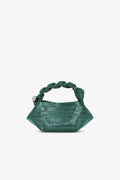 Ganni Bou Bag Mini Croco - Pineneedle