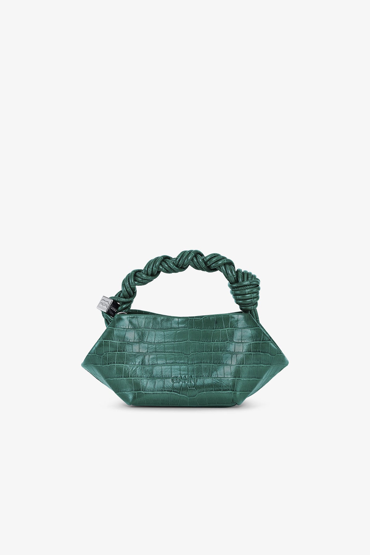 Ganni Bou Bag Mini Croco - Pineneedle
