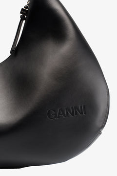 Ganni Bou Bag Hobo Medium - Black