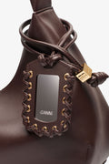 Ganni Bou Bag Hobo Medium - Seal Brown
