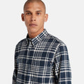Ls Heavy Flannel Check Shirt Regular - Dark Sapphire Yd