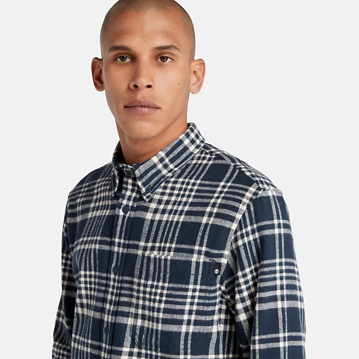 Ls Heavy Flannel Check Shirt Regular - Dark Sapphire Yd