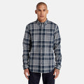 Ls Heavy Flannel Check Shirt Regular - Dark Sapphire Yd