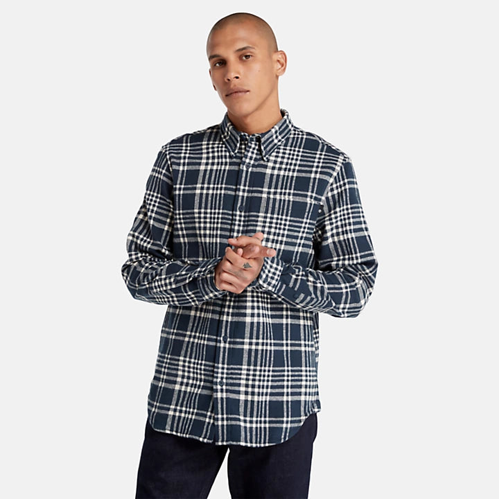 Ls Heavy Flannel Check Shirt Regular - Dark Sapphire Yd