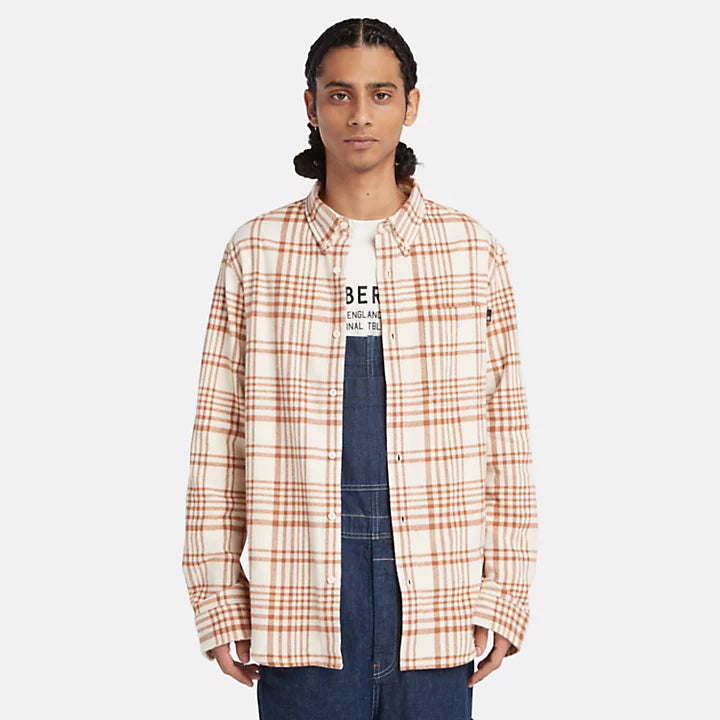 Ls Heavy Flannel Check Shirt Regular - Argan Oil Yd