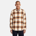 Ls Heavy Flanellskjorta Regular - White Smoke Yd