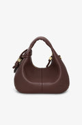Ganni Hobo Mini Grained - Chicory Coffee