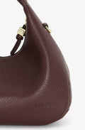 Ganni Hobo Mini Grained - Chicory Coffee