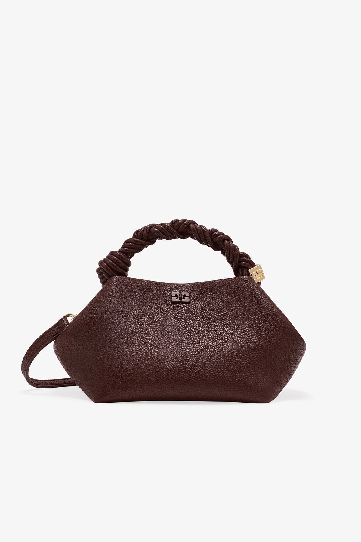 Ganni Bou Bag Small Grained - Chicory Coffee