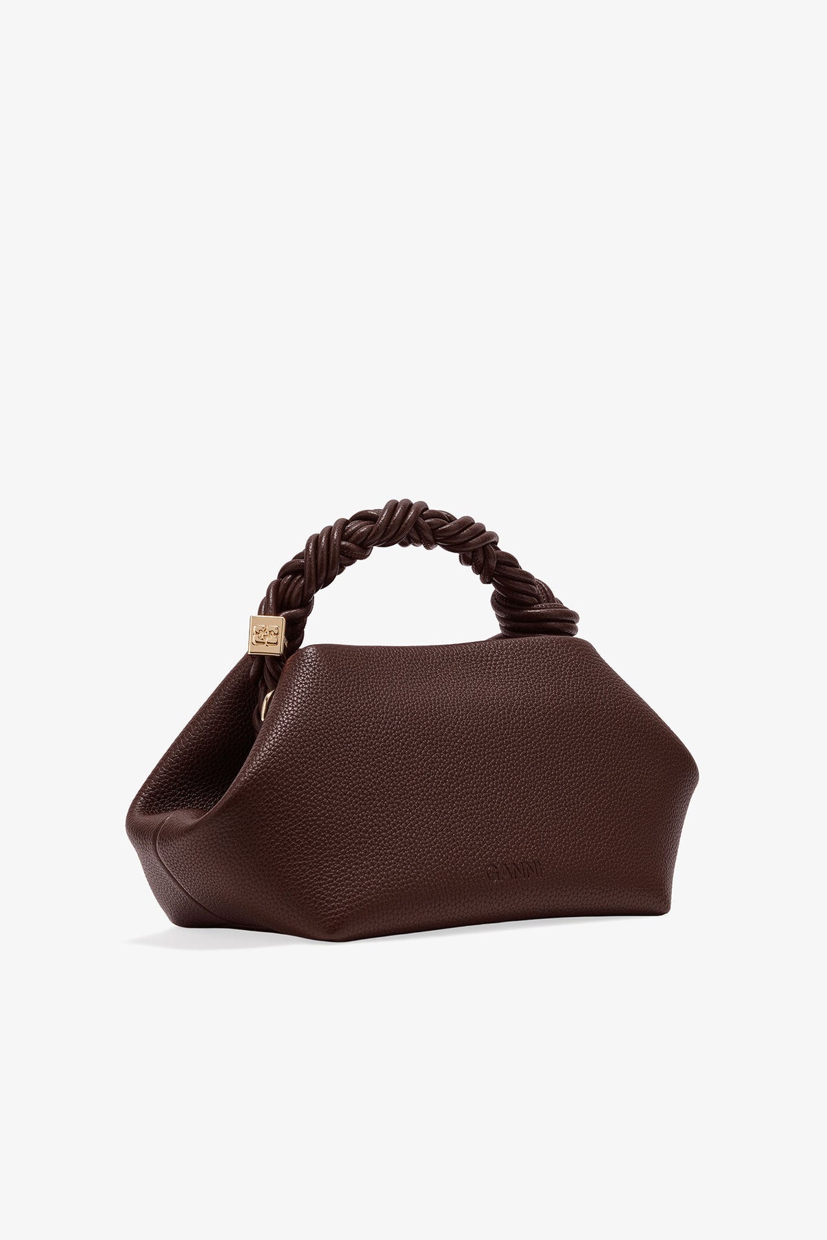 Ganni Bou Bag Small Grained - Chicory Coffee