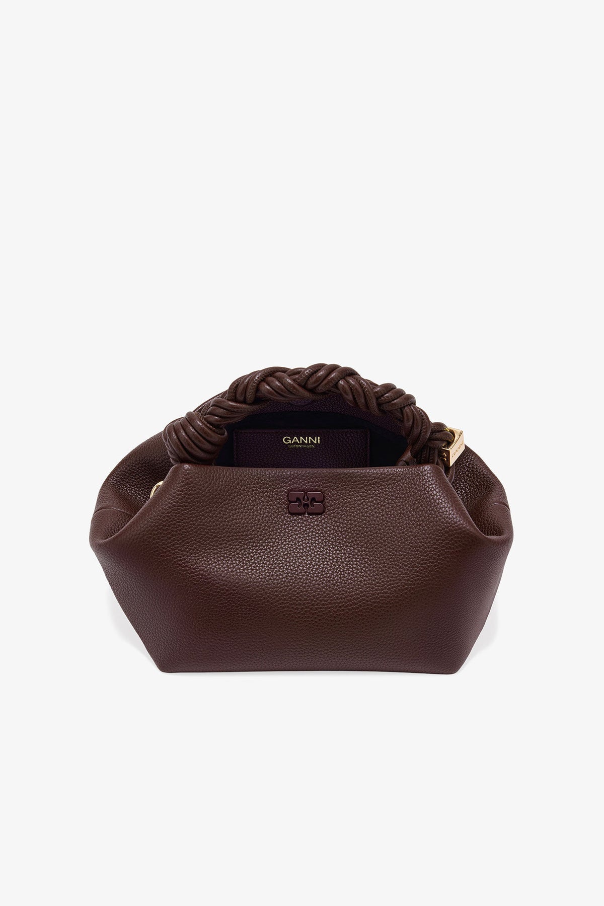 Ganni Bou Bag Small Grained - Chicory Coffee