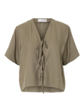 Natuk 2/4 Boxy Tie Top B - Vetiver