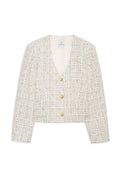 Anitta Jacket - Cream And Black Tweed
