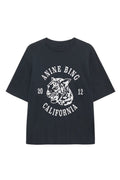 Avi Tee Collegiate Leopard - Washed Charcoal