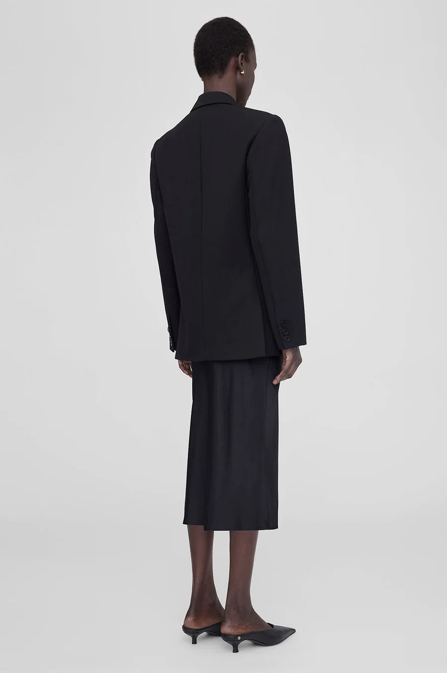 Bar Silk Skirt - Svart