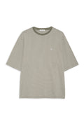 Bo Tee - Olive And Ivory Stripe