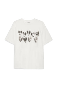 Cade Tee Hearts - Ivory