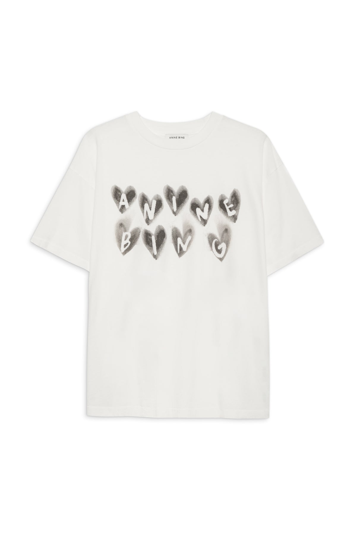 Cade Tee Hearts - Ivory