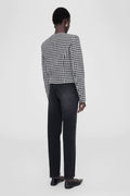 Cara Jacket - Cream And Black Houndstooth