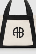 Cara Tote - Natural Canvas With Black