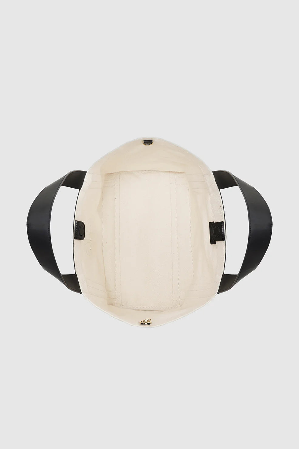 Cara Tote - Natural Canvas With Black