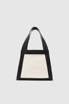 Cara Tote - Natural Canvas With Black