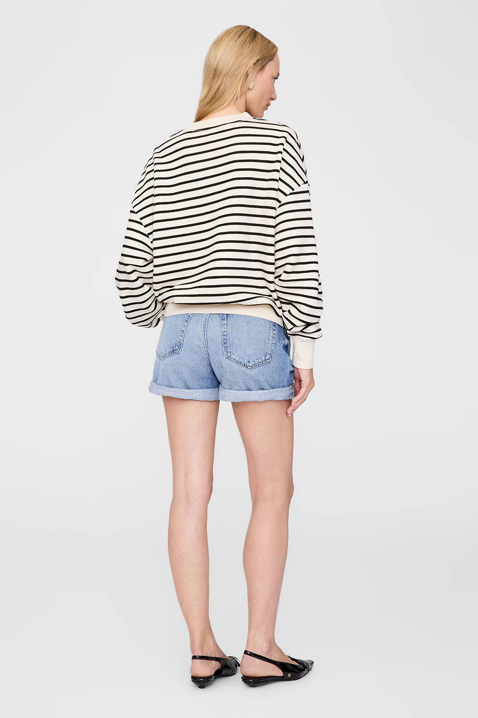Dean Sweatshirt - Black Stripe French Terry