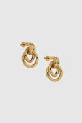 Double Knot Earrings - Gold