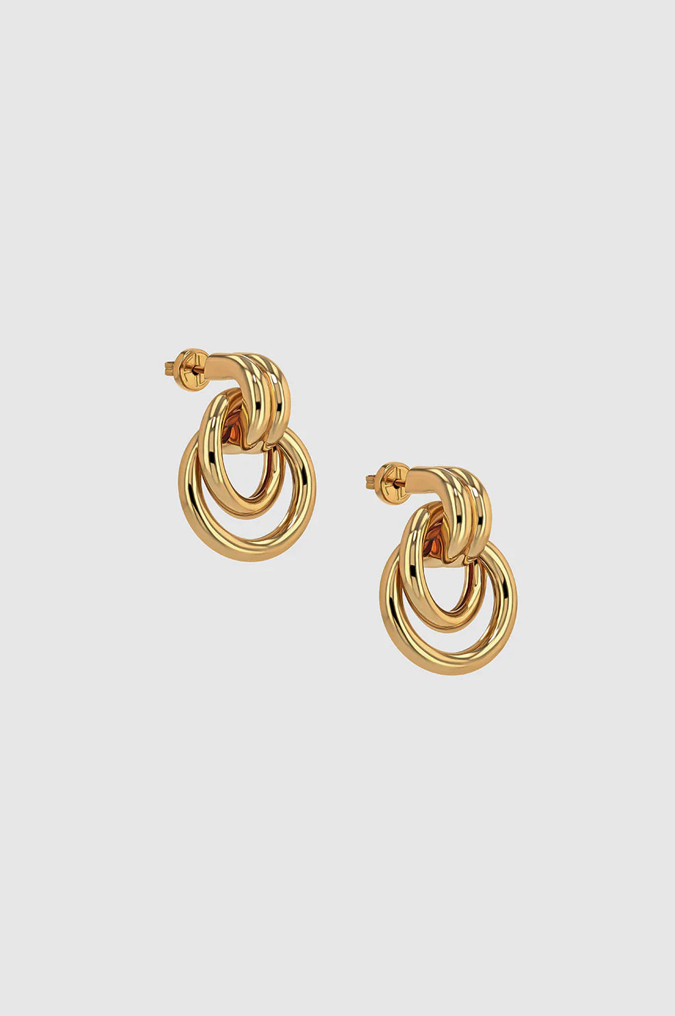 Double Knot Earrings - Gold