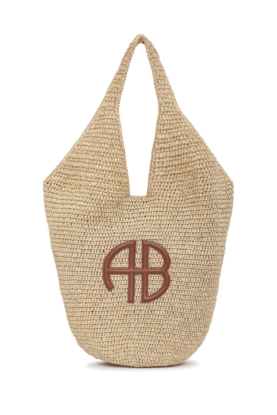 Large Leah Hobo - Natural With Cognac