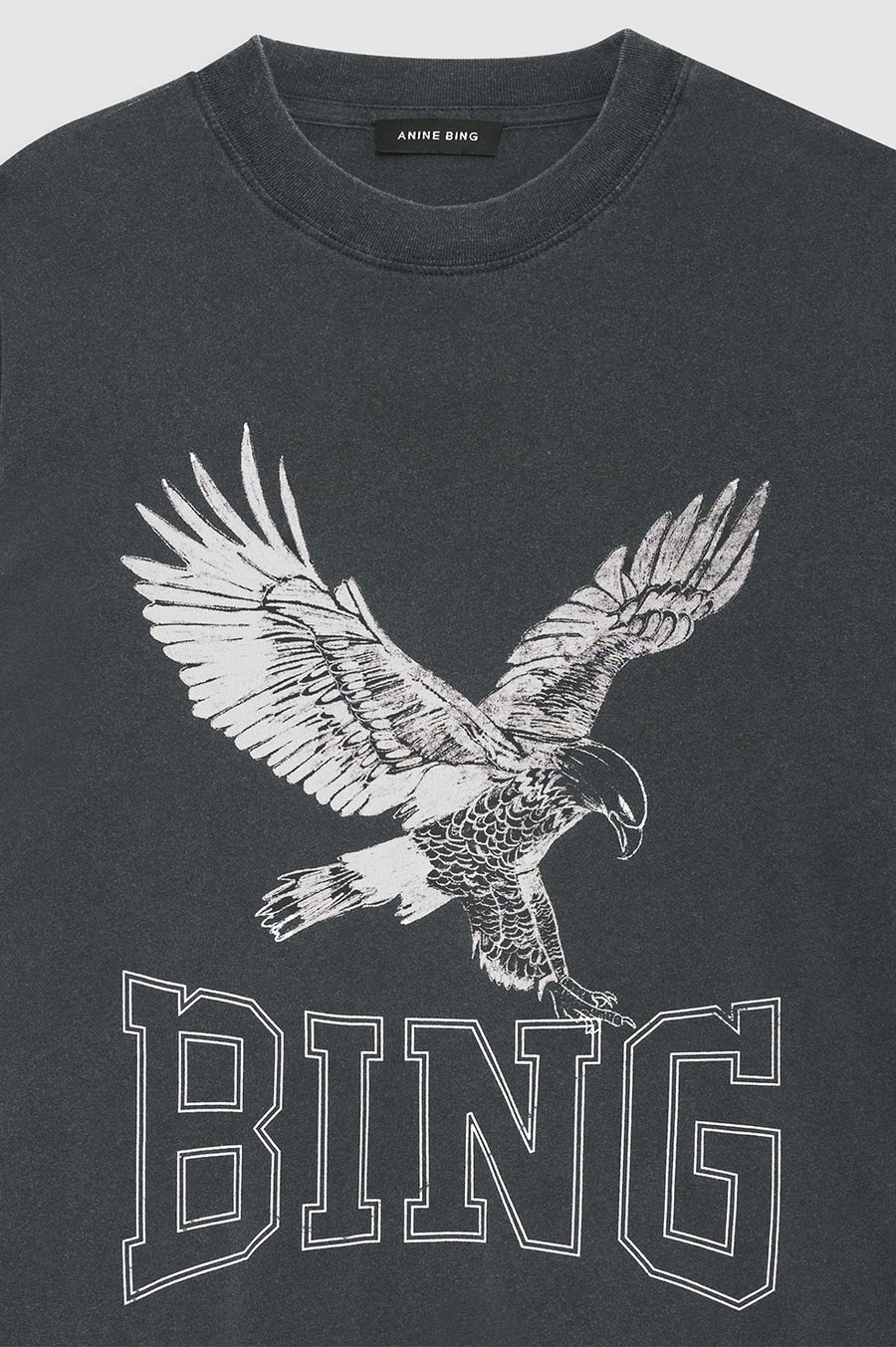 Lili Tee Retro Eagle - Washed Black