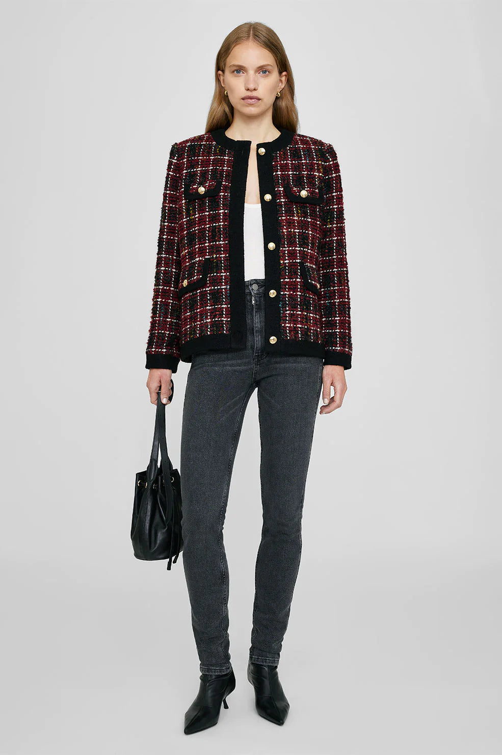 Lydia Jacket - Cherry Plaid