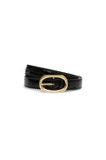 Mara Belt - Black Embossed