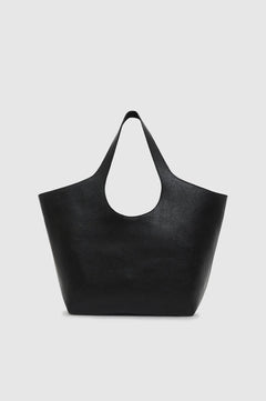 Medium Lili Tote - Black Pebbled