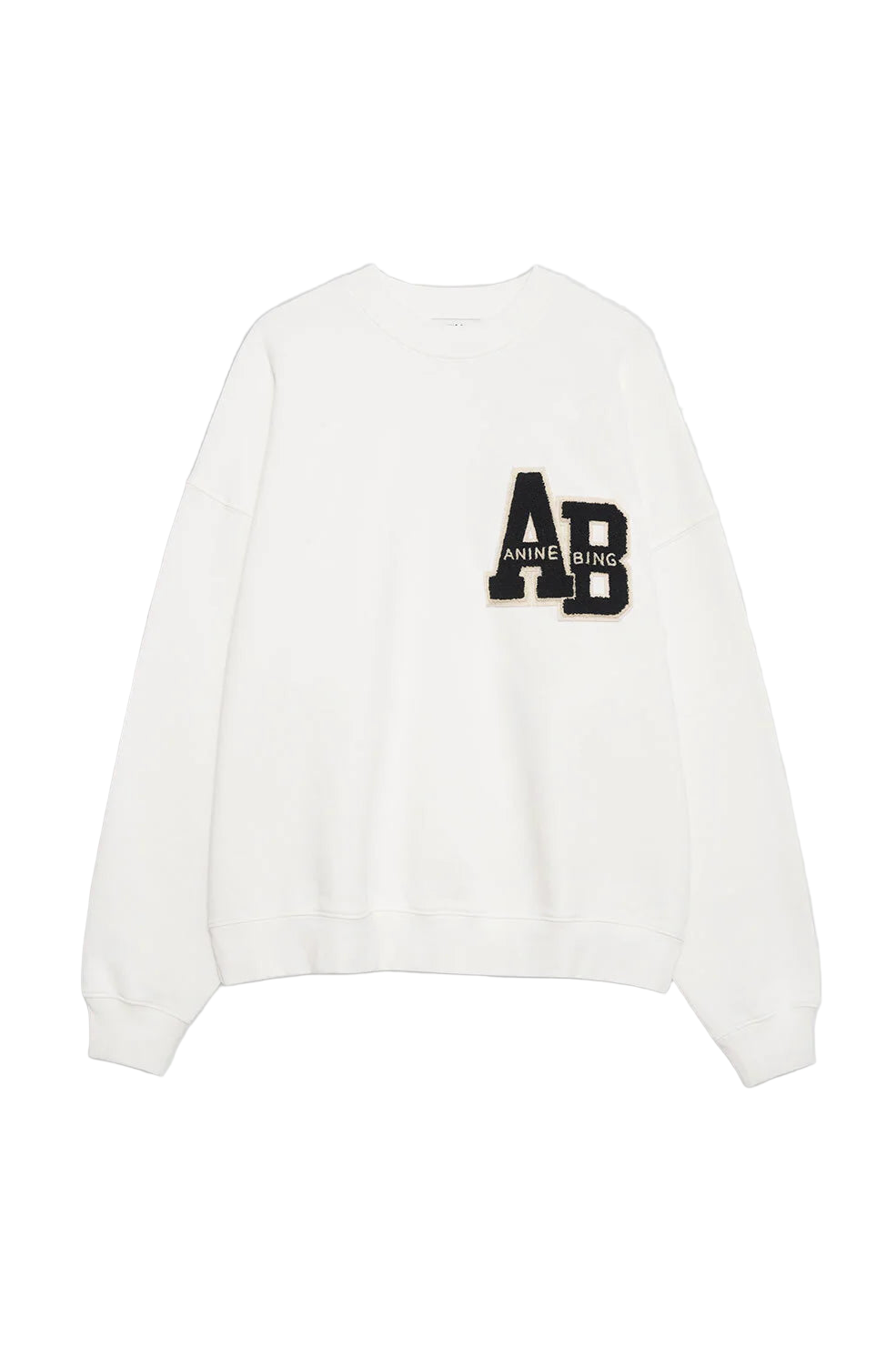 Miles Oversized Sweatshirt Letterman - Off White