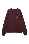 Miles Oversized Sweatshirt Letterman - Dark Burgundy