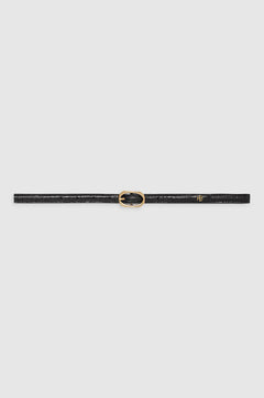 Mara Belt - Black Embossed