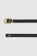 Mara Belt - Black Embossed