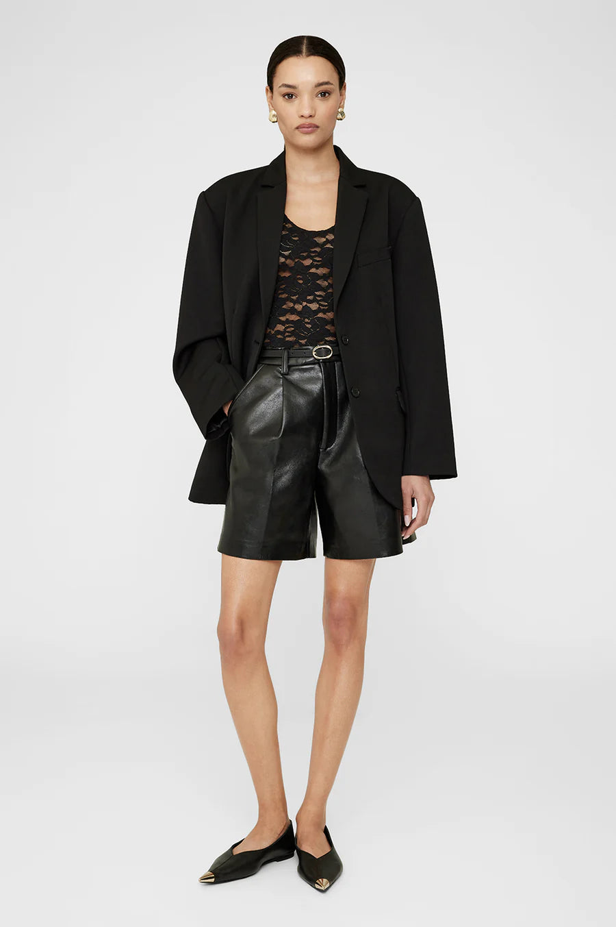 Mini Signature Link Belt - Black
