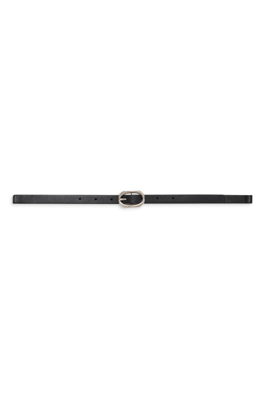 Mini Signature Link Belt - Black With Silver