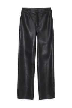 Roy Pant - Black Recycled Leather