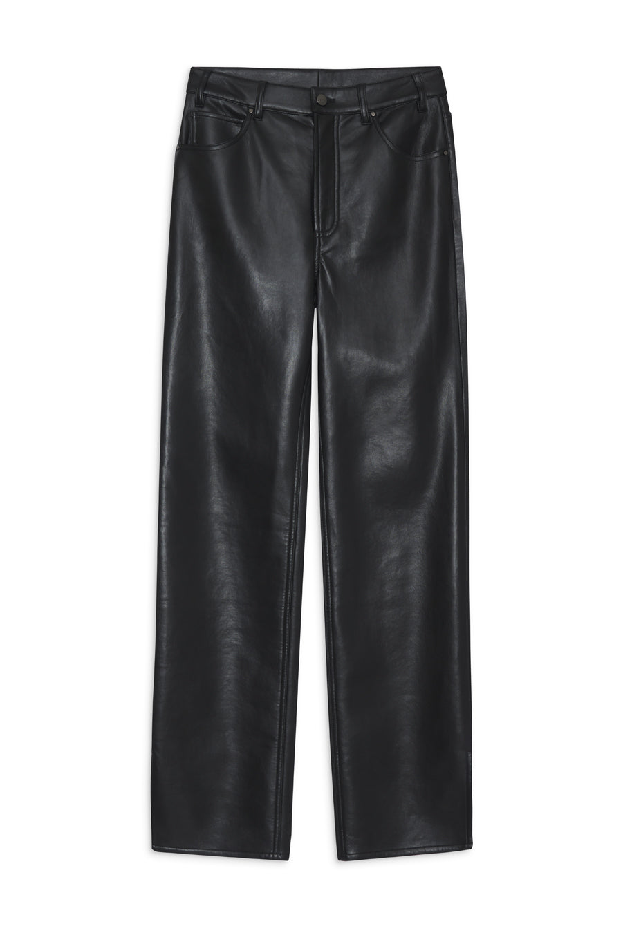 Roy Pant - Black Recycled Leather